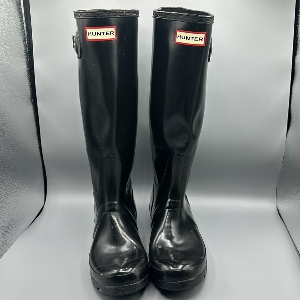 Women’s Hunter original tall gloss black rain boot - Picture 5 of 5